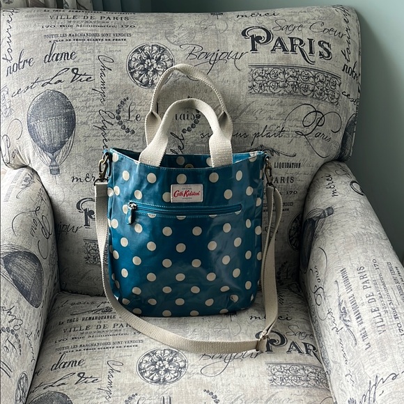 Cath Kidston Handbags - Cath Kidston Blue Polka Dot Tote Bag new